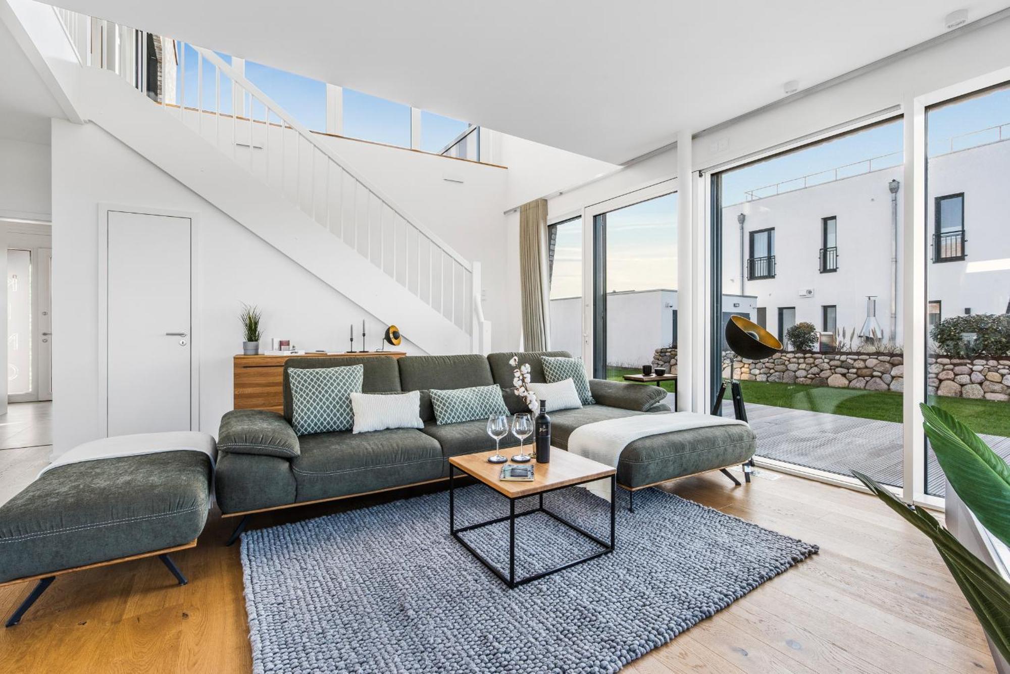 Villa King Erste Lage, Dachterrasse, Meerblick, Carport, Kamin, Sauna, Terrasse, Aussenrolllaeden Ольпениц Экстерьер фото