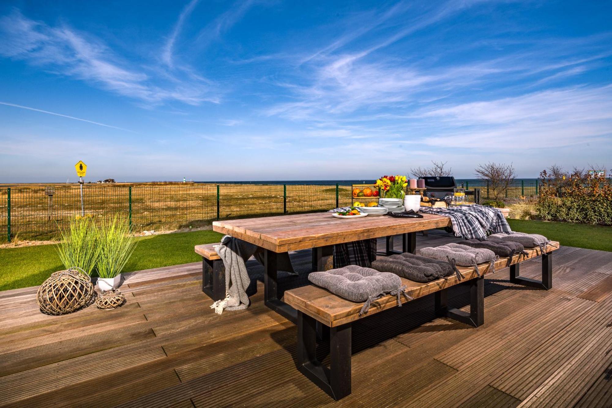 Villa King Erste Lage, Dachterrasse, Meerblick, Carport, Kamin, Sauna, Terrasse, Aussenrolllaeden Ольпениц Экстерьер фото