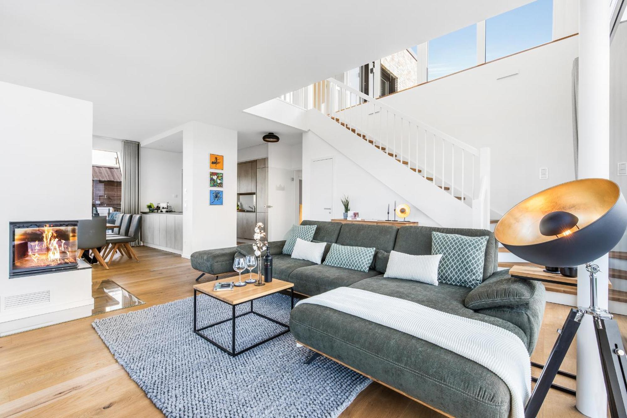 Villa King Erste Lage, Dachterrasse, Meerblick, Carport, Kamin, Sauna, Terrasse, Aussenrolllaeden Ольпениц Экстерьер фото