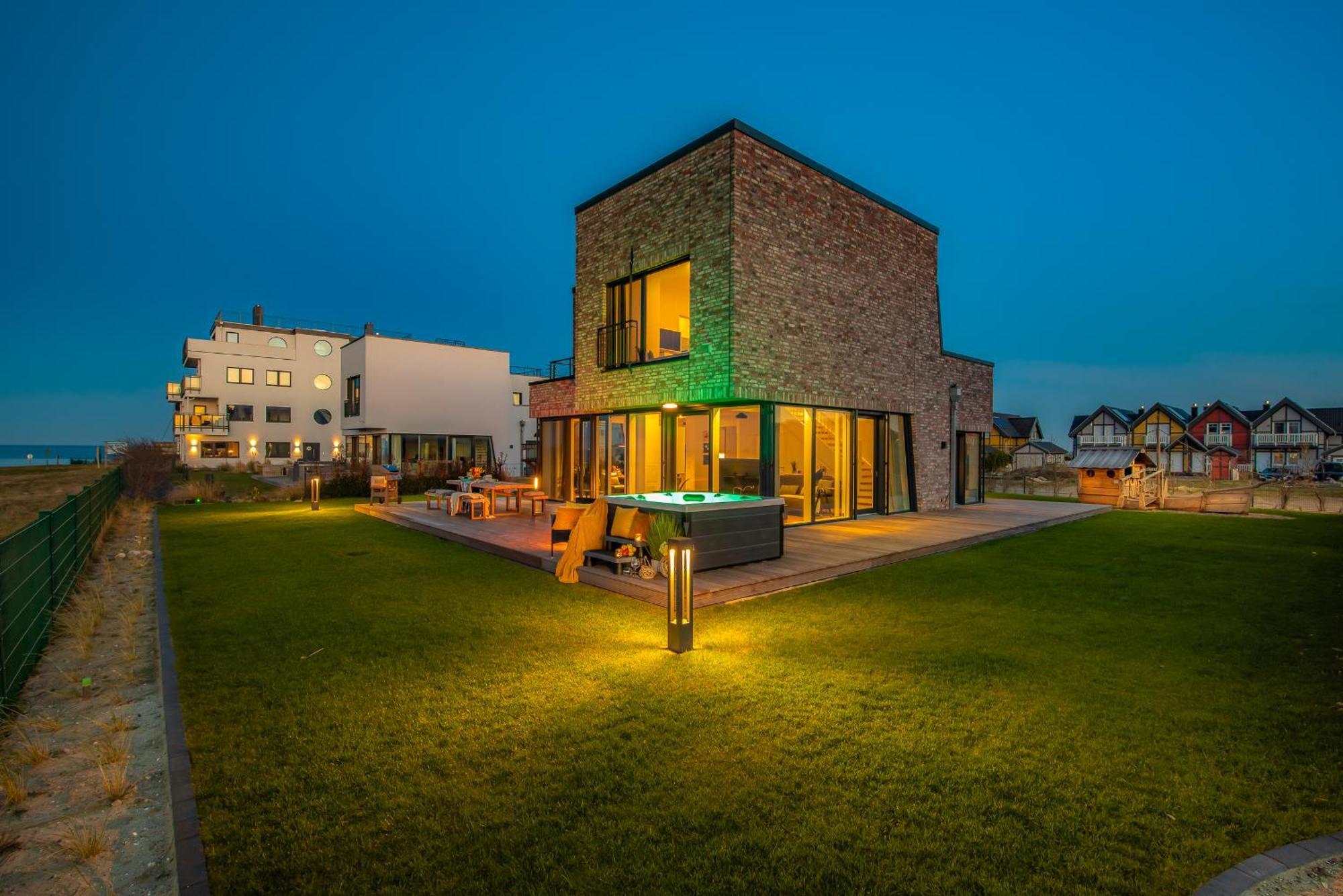 Villa King Erste Lage, Dachterrasse, Meerblick, Carport, Kamin, Sauna, Terrasse, Aussenrolllaeden Ольпениц Экстерьер фото