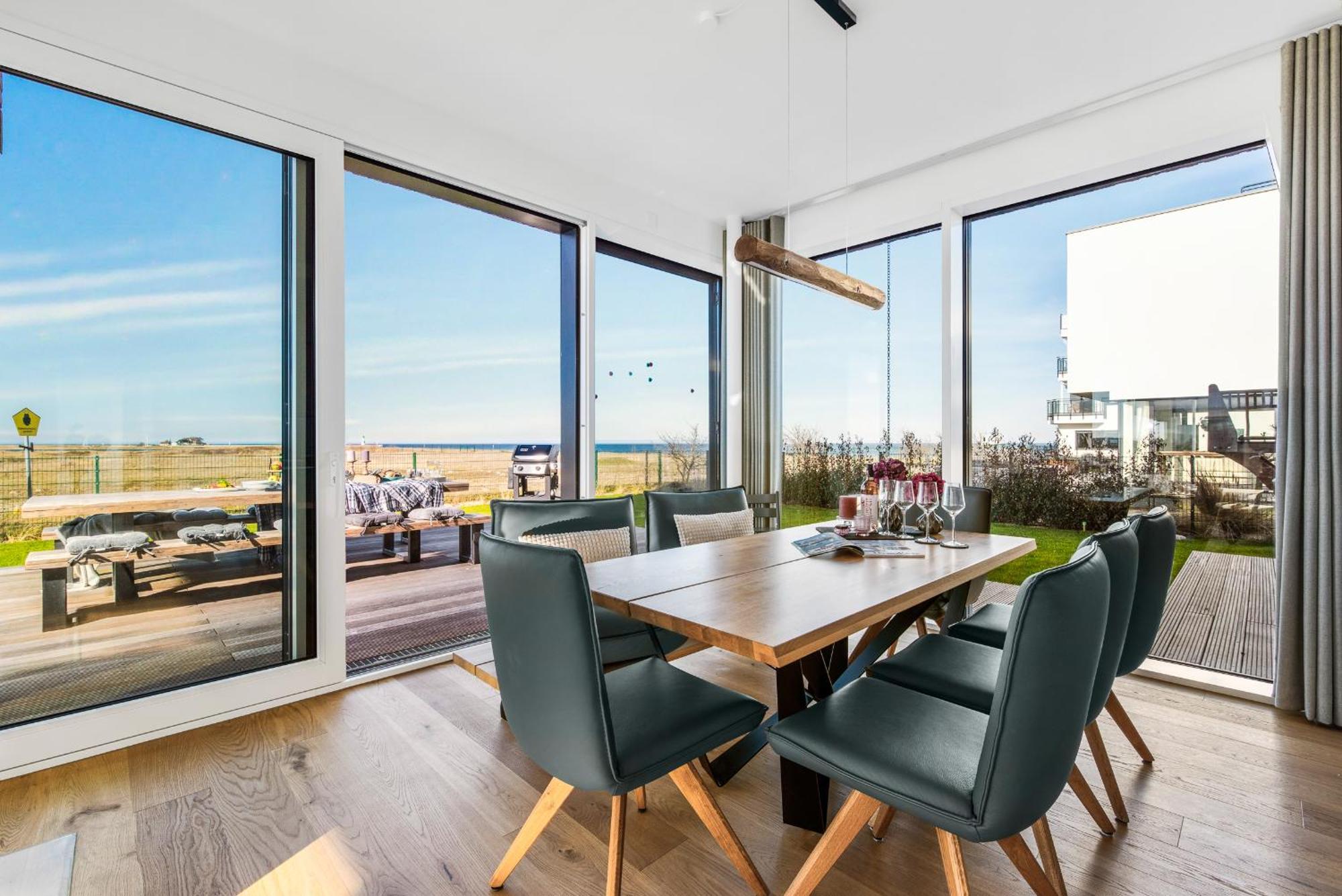 Villa King Erste Lage, Dachterrasse, Meerblick, Carport, Kamin, Sauna, Terrasse, Aussenrolllaeden Ольпениц Экстерьер фото