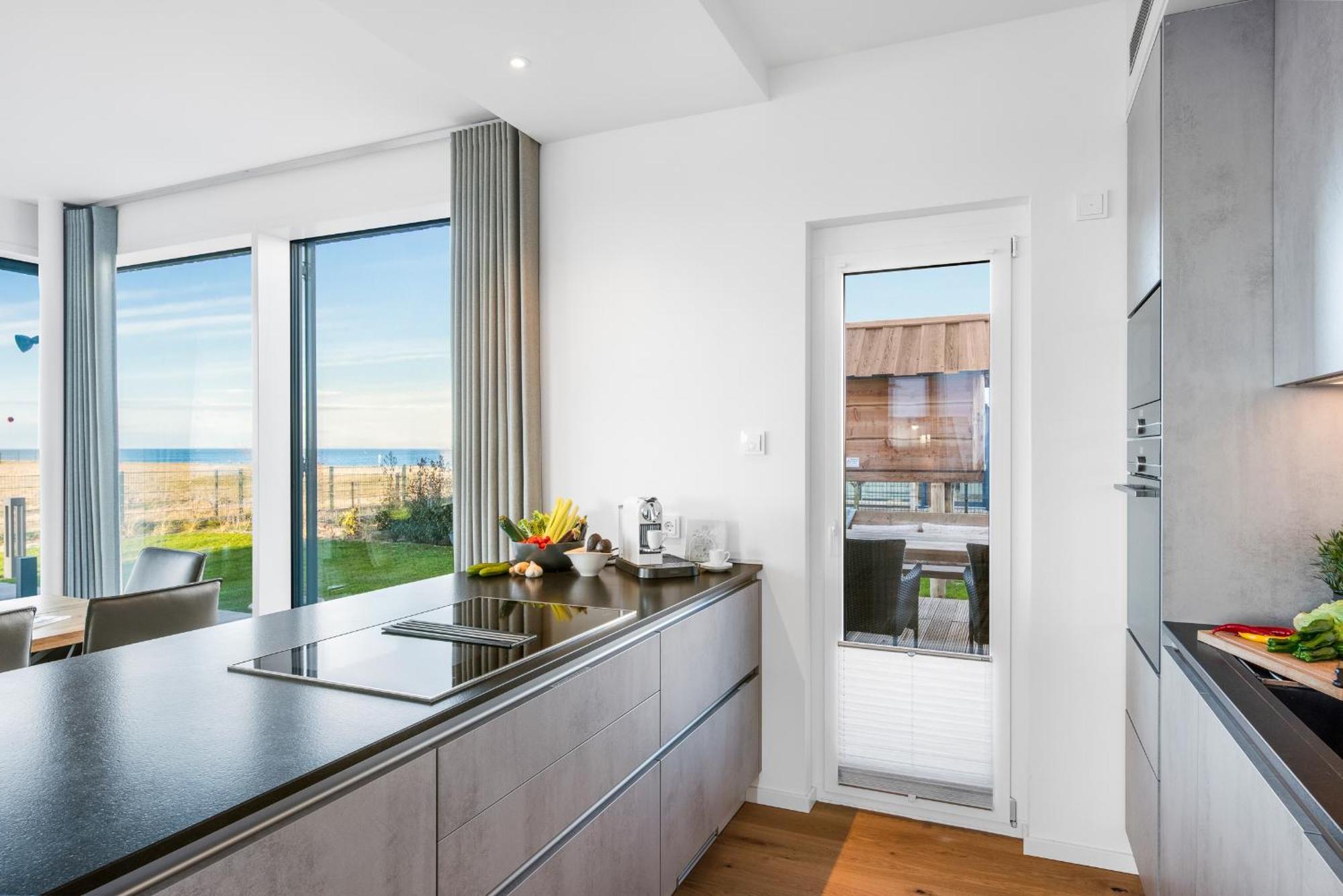 Villa King Erste Lage, Dachterrasse, Meerblick, Carport, Kamin, Sauna, Terrasse, Aussenrolllaeden Ольпениц Экстерьер фото